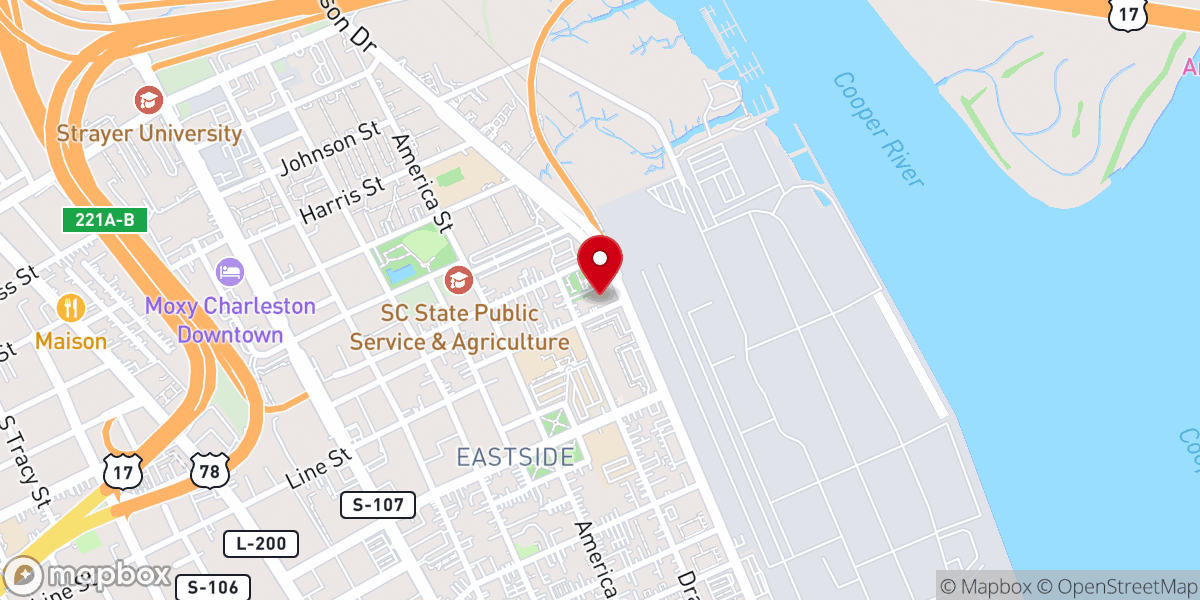 Map showing location of Agape InnerCity Community Church