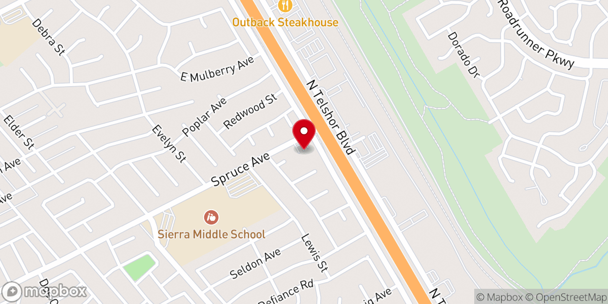 Map showing location of Life Community Church
