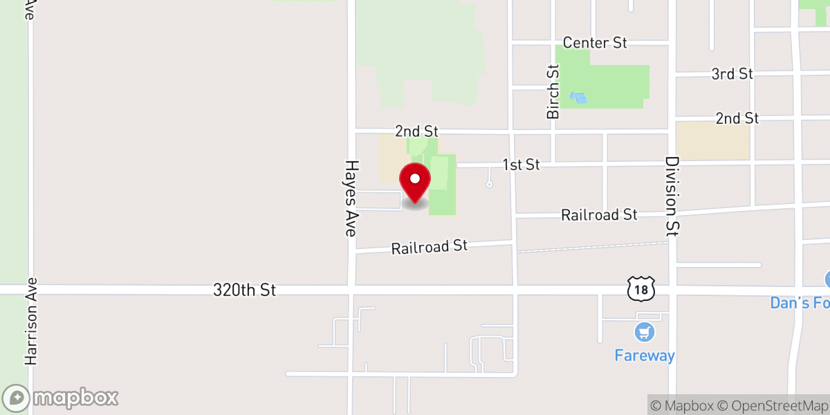 Map showing location of Parsonage