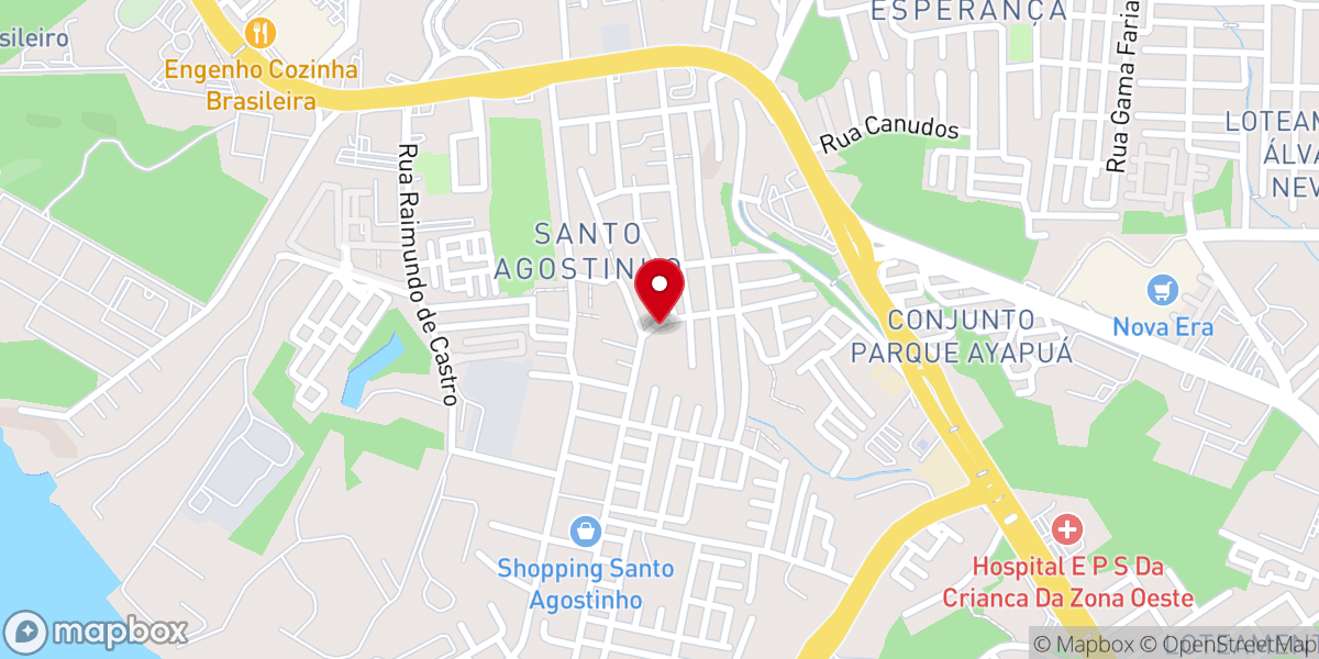 Map showing location of IPUB Igreja Pentecostal Unida Do Brasil