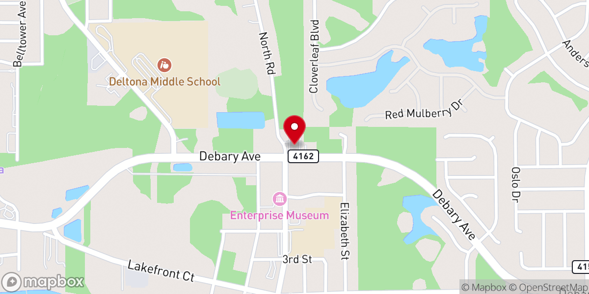 Map showing location of Temple of Praise Church of God in Christ