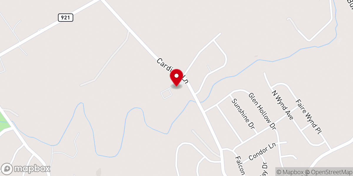 Map showing location of Cornerstone Bible Church