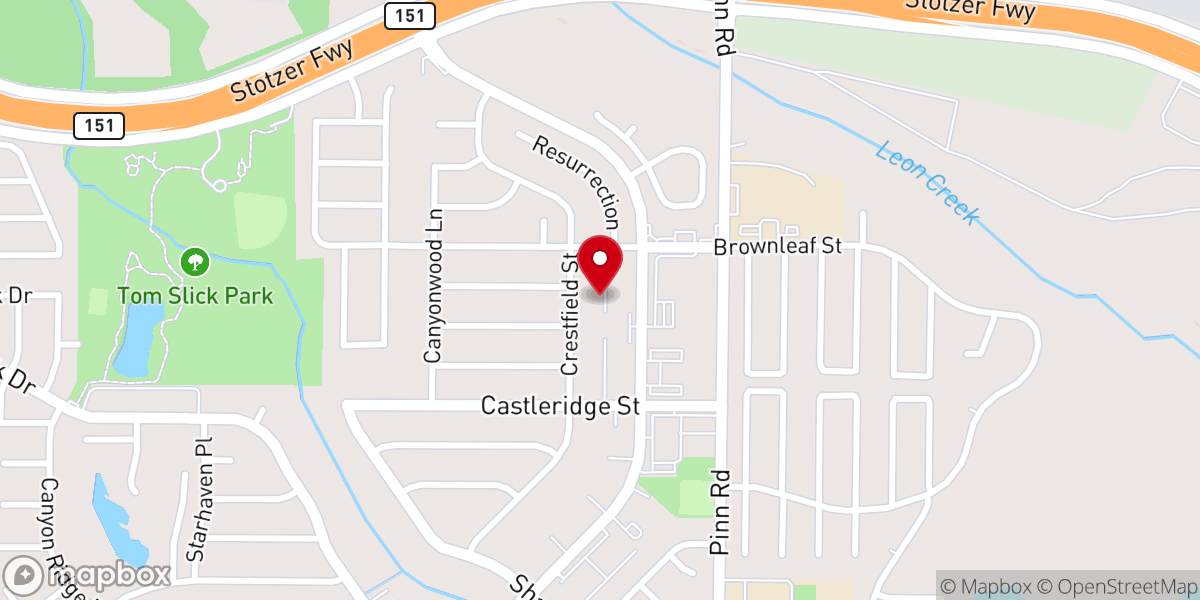 Map showing location of Ephesus Missonary Baptist Church