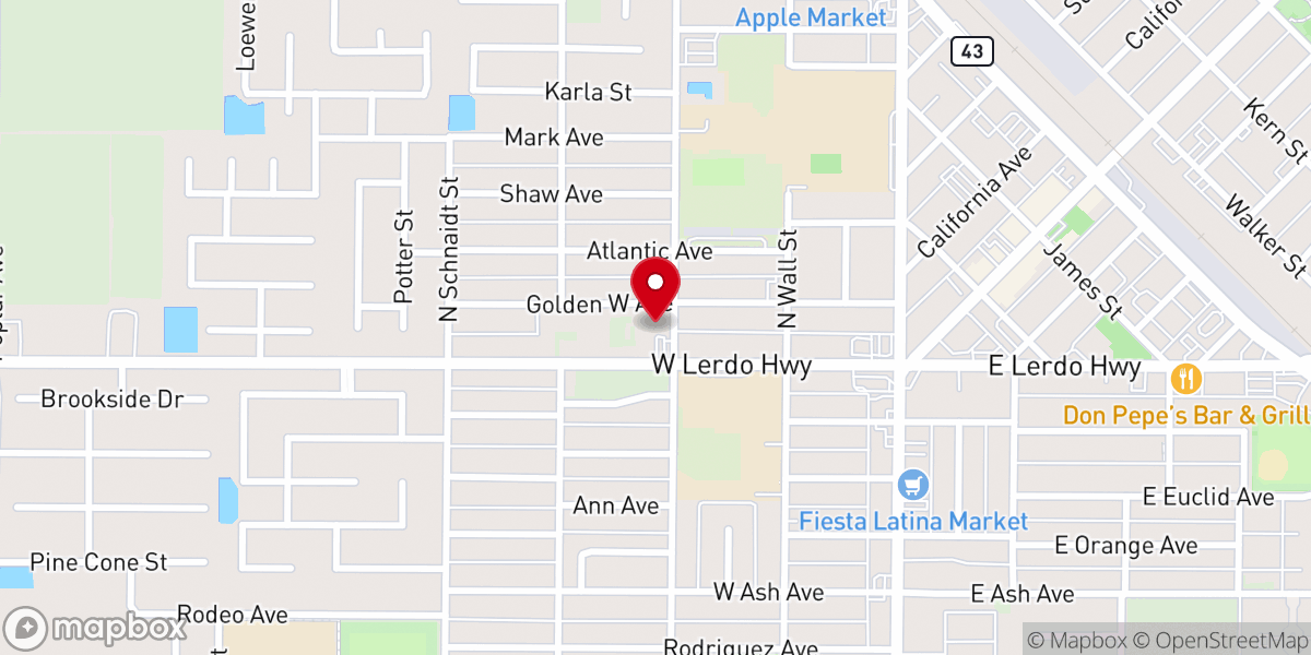 Map showing location of St Therese Catholic Church