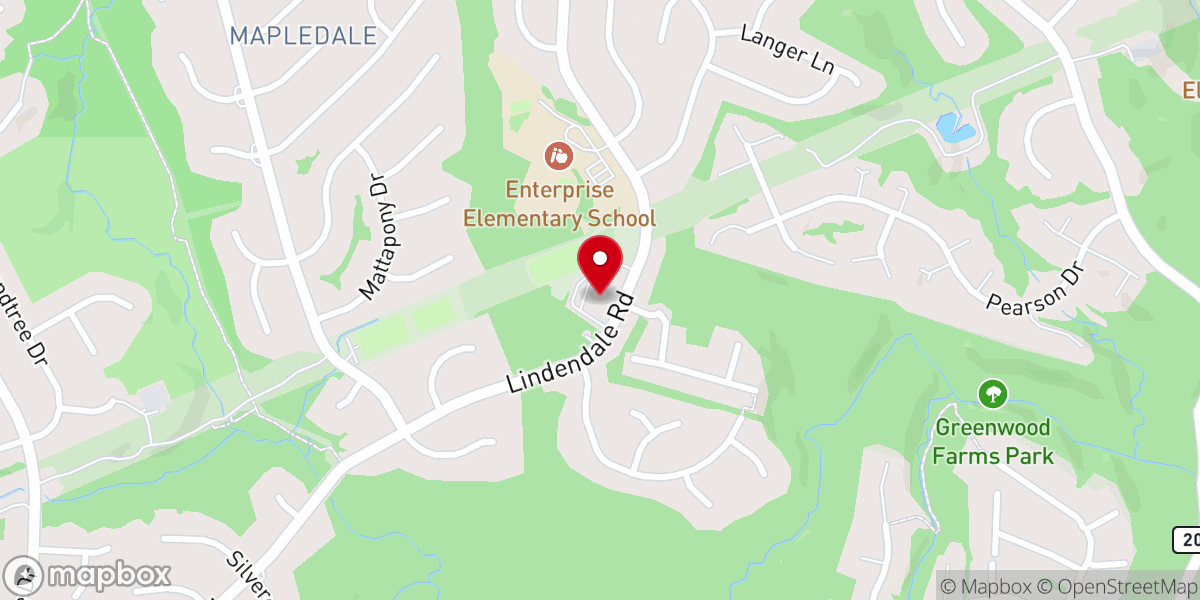 Map showing location of Dale City Christian Church