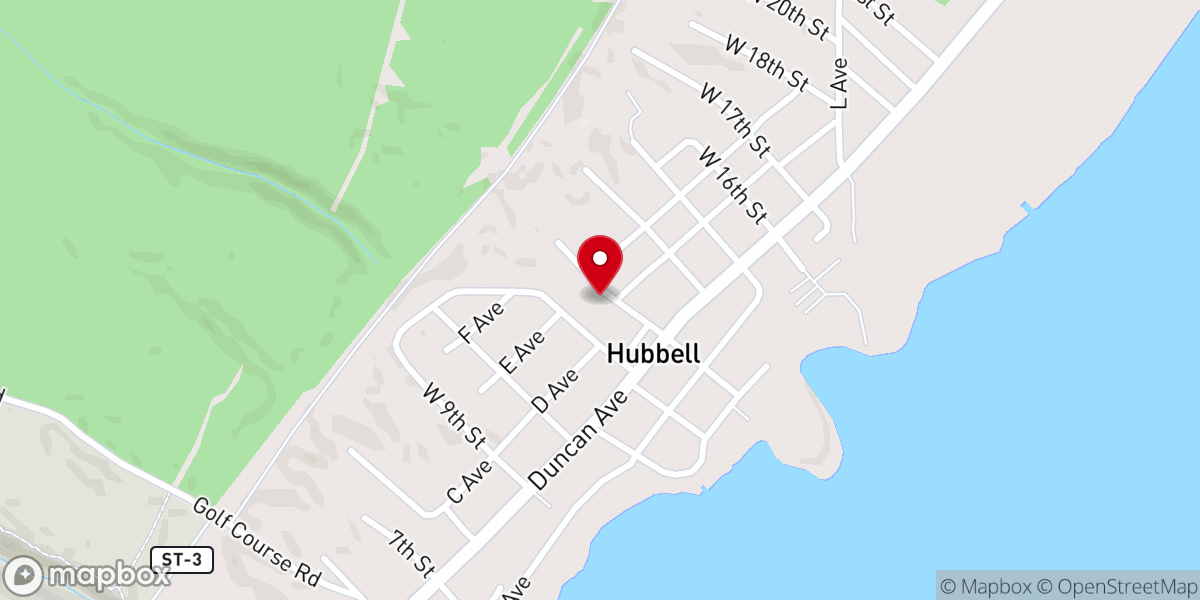 Map showing location of St.John's Lutheran Church