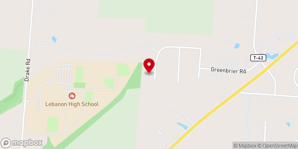 Map showing location of Rev. Judith Little