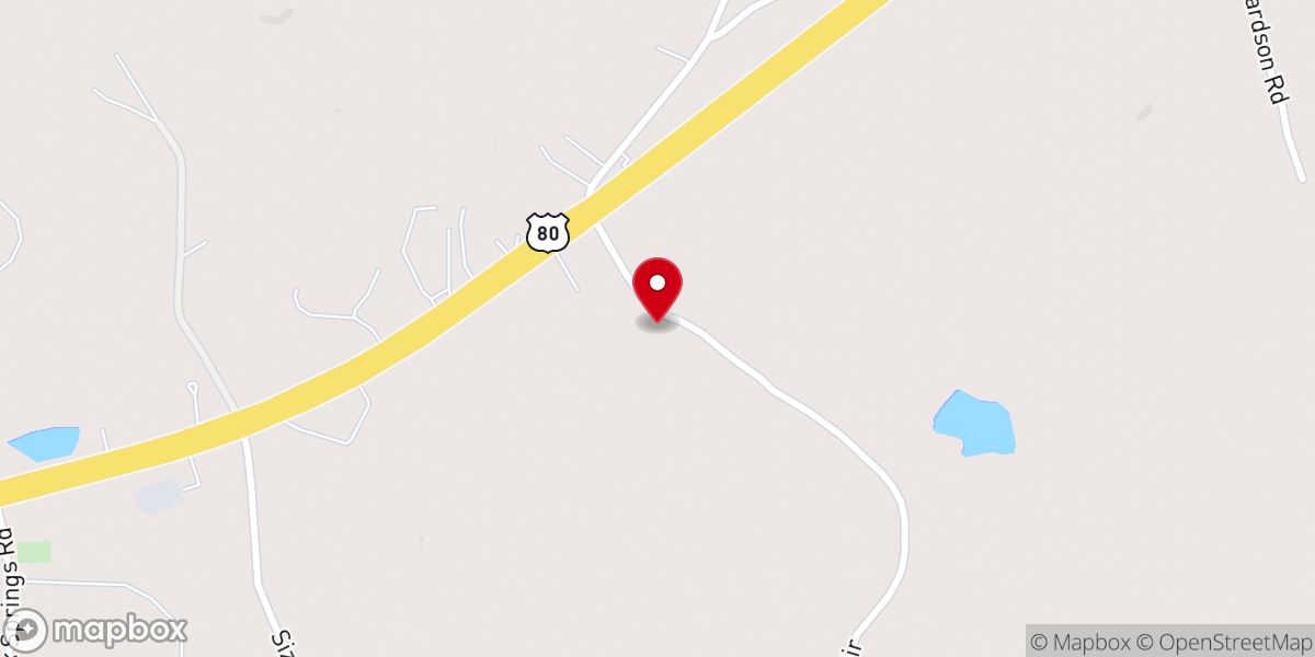Map showing location of Mount Pilgrim Baptist Church