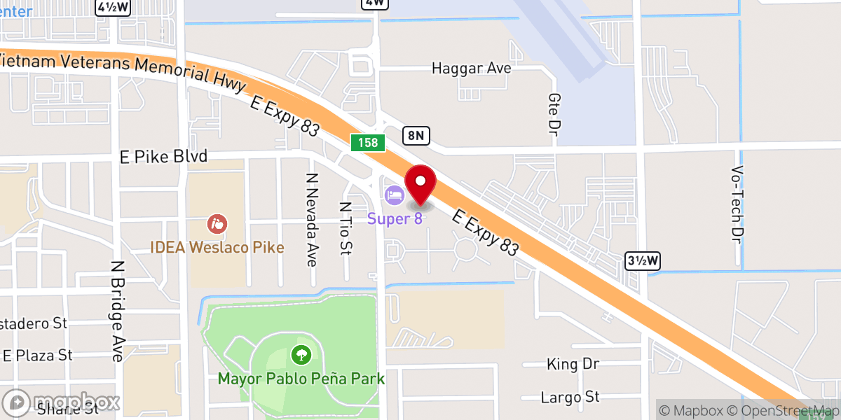 Map showing location of First Free Will Baptist Church