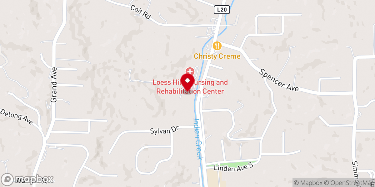 Map showing location of Emanuel Lutheran Church