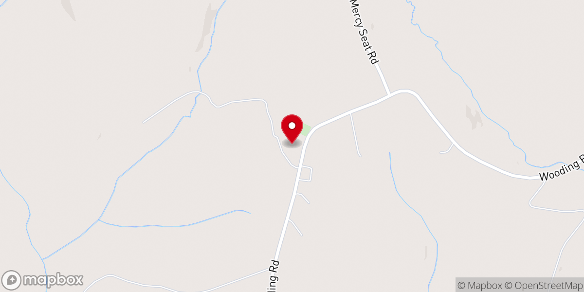 Map showing location of Mercy Seat Presbyterian Church