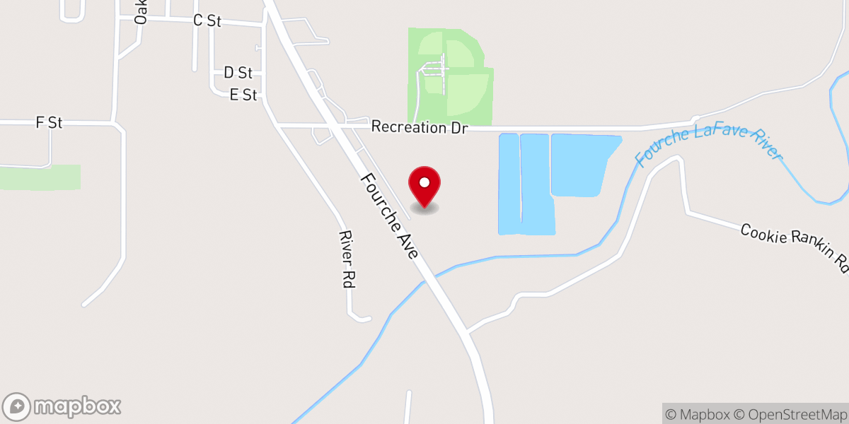 Map showing location of Perryville City Park