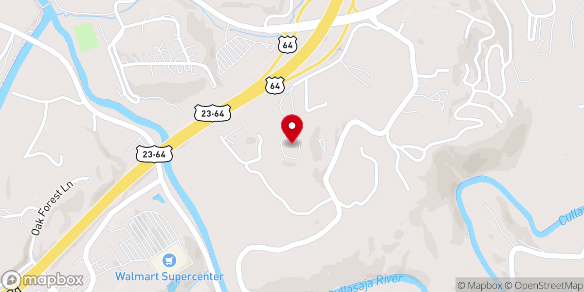 Map showing location of Franklin Covenant Church
