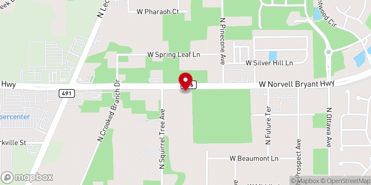 Map showing location of Shepherd of the Hills Episcopal Church Columbarium
