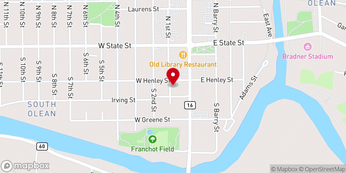 Map showing location of Basilica of St. Mary of the Angels