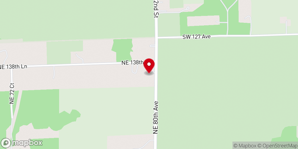 Map showing location of Bronson Road Church
