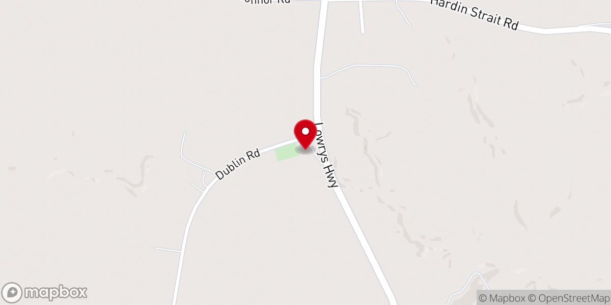 Map showing location of Capers Chapel Church