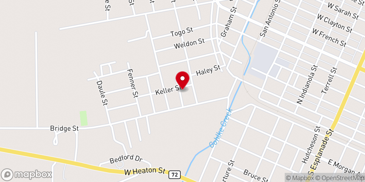Map showing location of Quinn Chapel