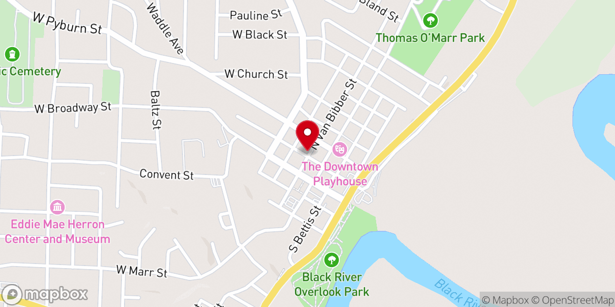 Map showing location of Encounter Ministries