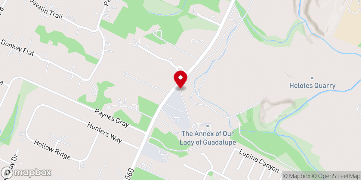 Map showing location of The Annex of Our Lady of Guadalupe
