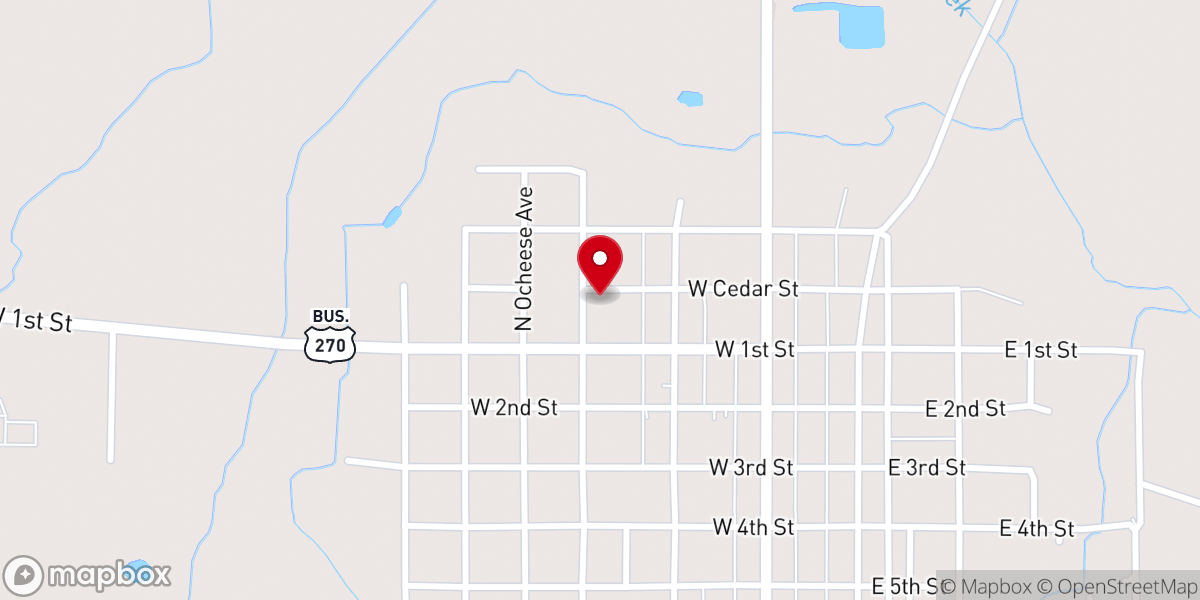 Map showing location of Macedonia Baptist Church