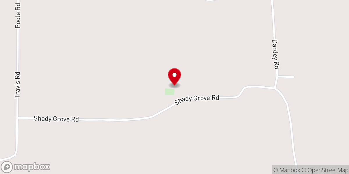 Map showing location of New Hope Presbyterian Church