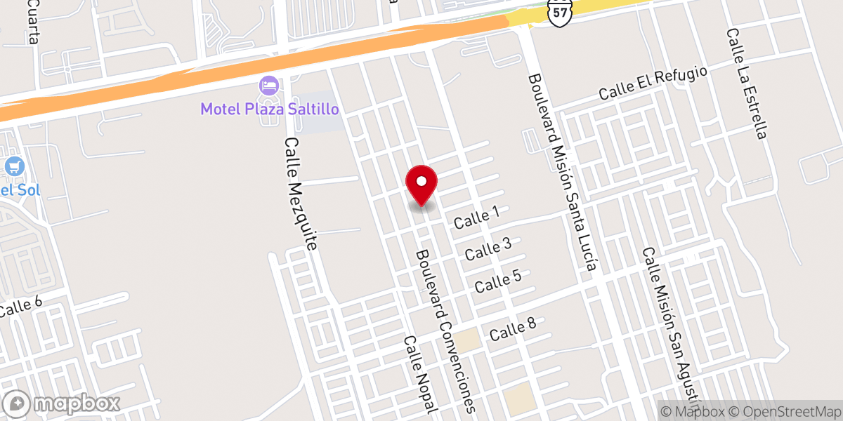 Map showing location of Iglesia bautista Roca de la Eternidad