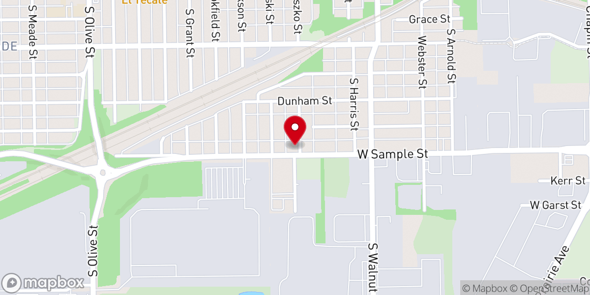 Map showing location of St Mary's Polish National Cath