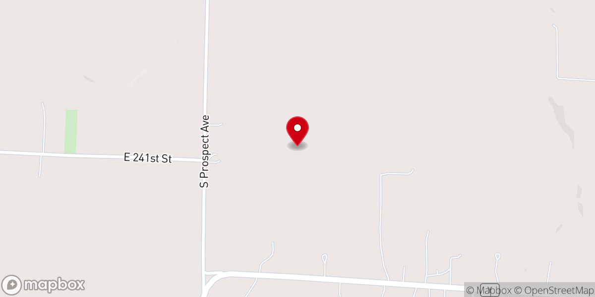Map showing location of West Line Christian Church