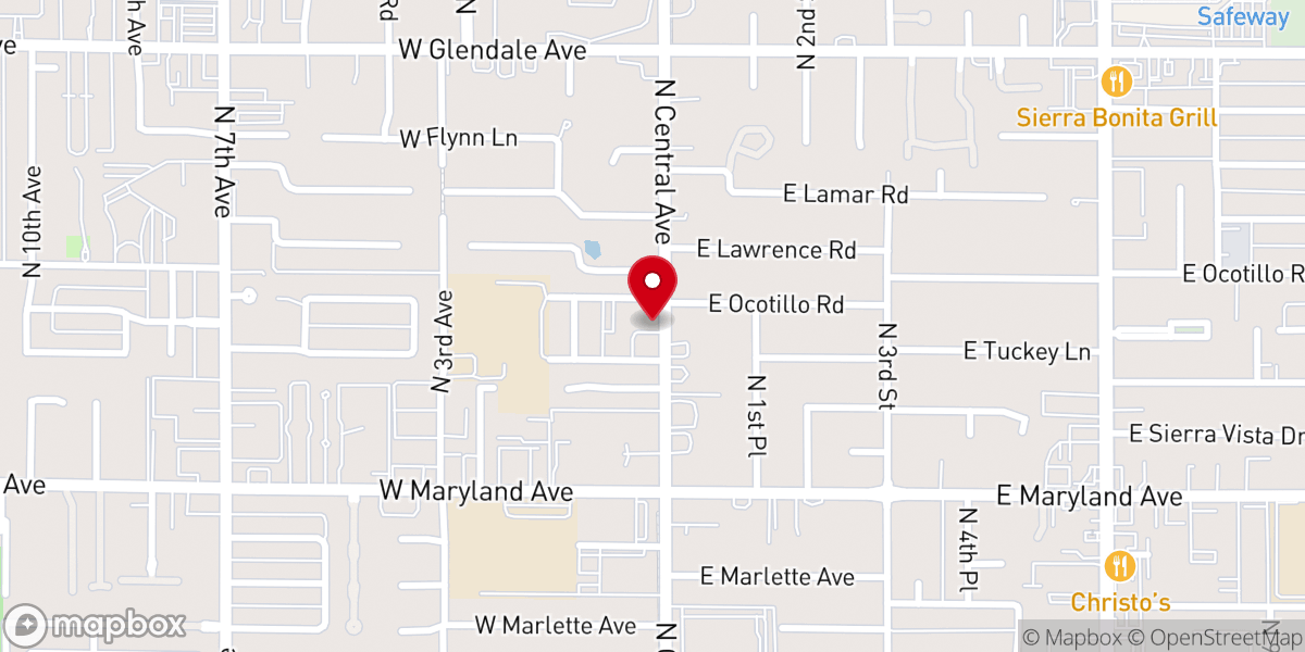 Map showing location of Celebration Church Assemblies of God