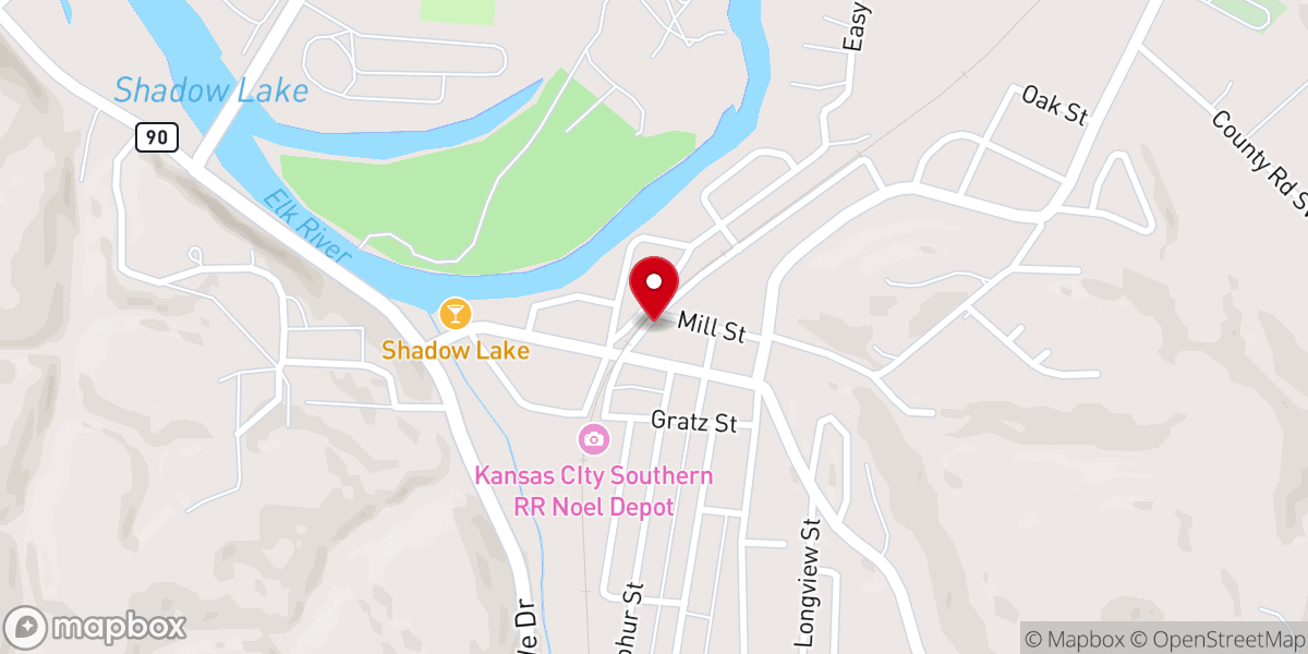 Map showing location of Honey Lake Church