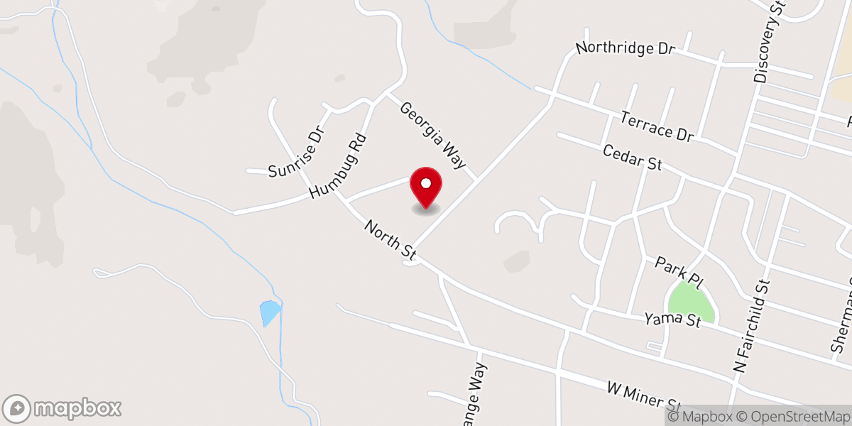 Map showing location of Berean Fundamental Church