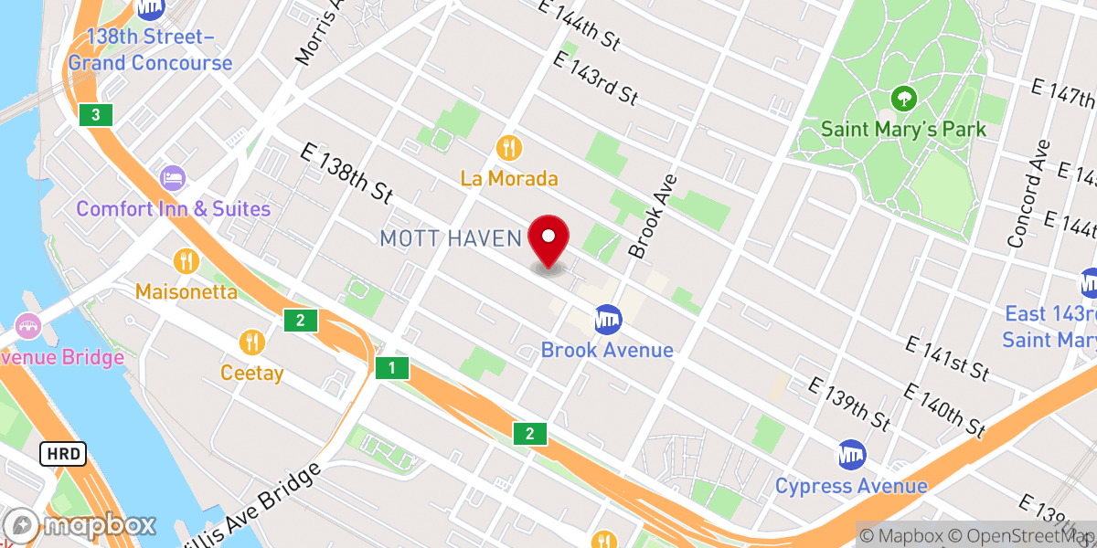 Map showing location of Projecto Sara Spanish Seventh-Day Adventist Church