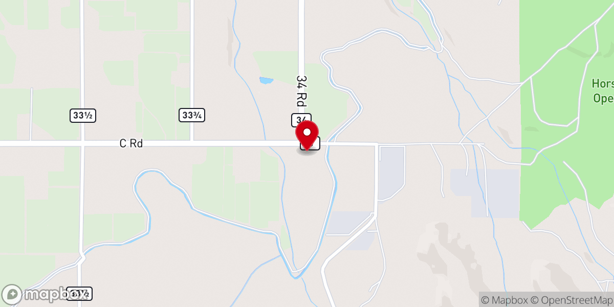 Map showing location of Central Orchard Mesa Community Church
