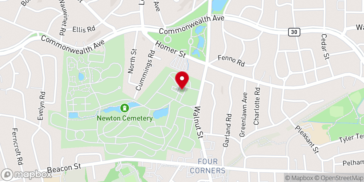 Map showing location of Memorial Chapel