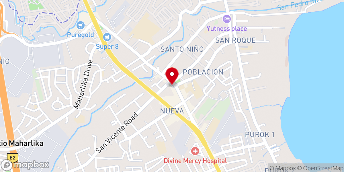 Map showing location of San Pedro Apostol Parish