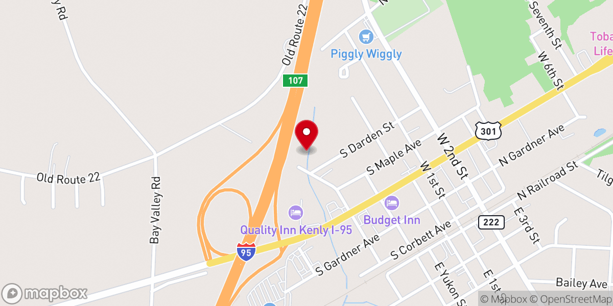 Map showing location of Redeemed Vision Church