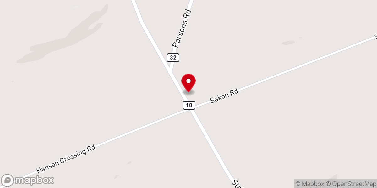 Map showing location of Sharon Reformed Church