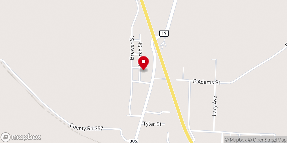 Map showing location of New Life Church