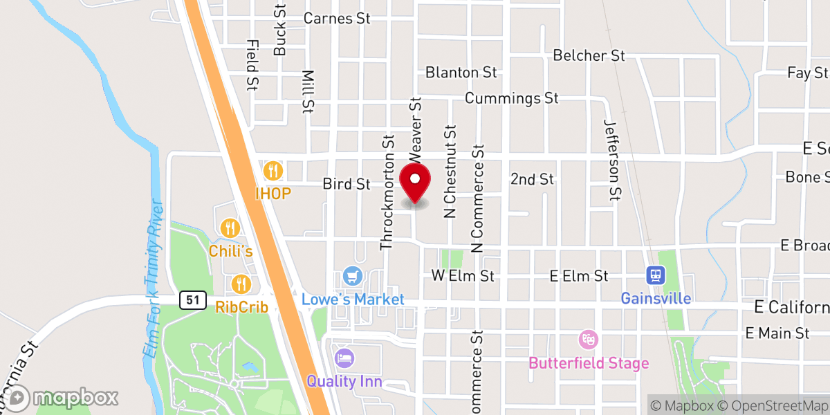 Map showing location of Trinity Temple Church of God in Christ