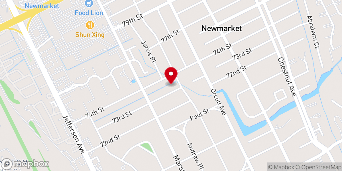 Map showing location of World Harvest Worship Center