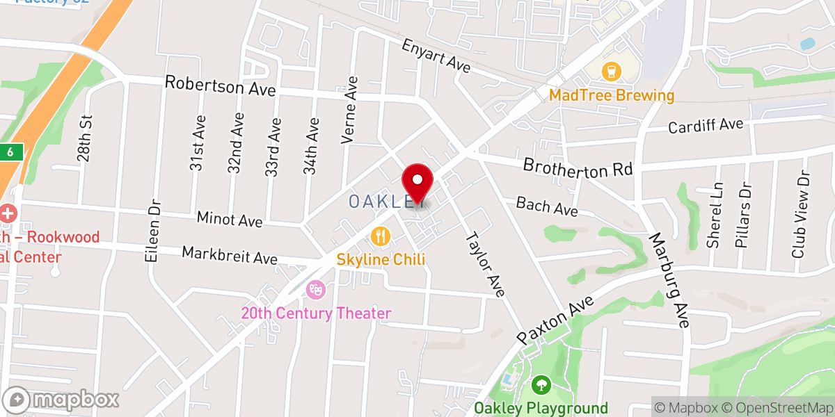 Map showing location of St. Cecilia Catholic Church