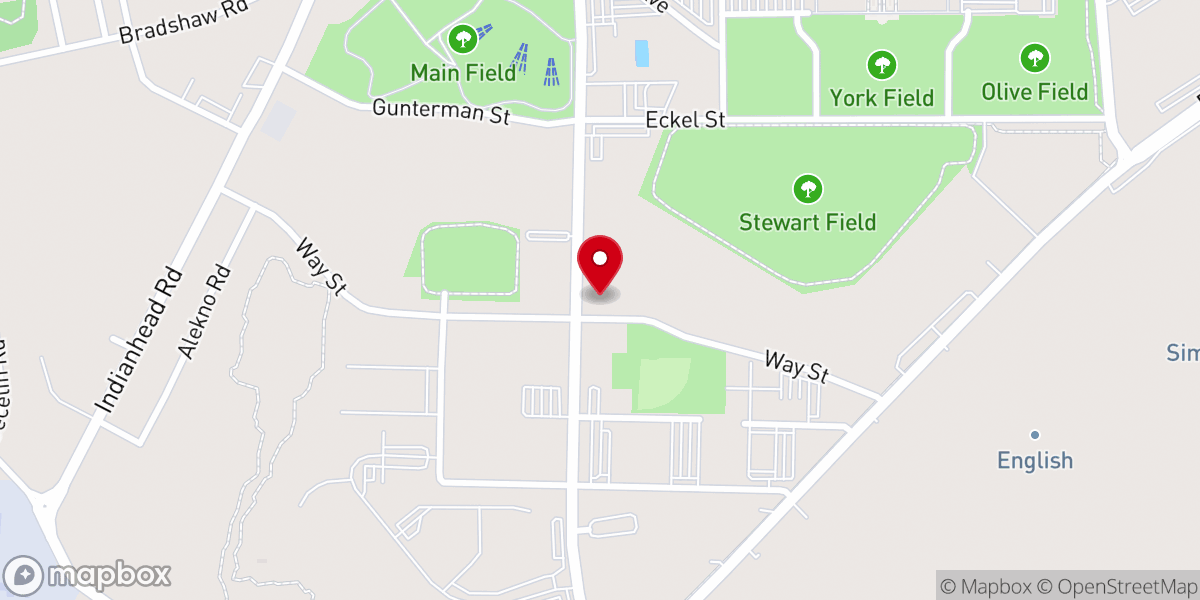 Map showing location of Sightseeing Rd Chapel