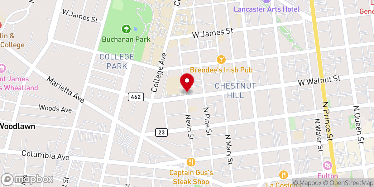 Map showing location of Sacred Heart Convent