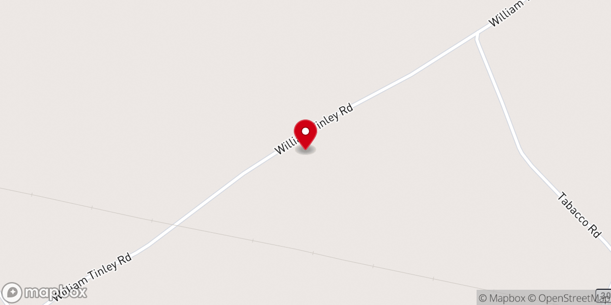 Map showing location of James Grove Church