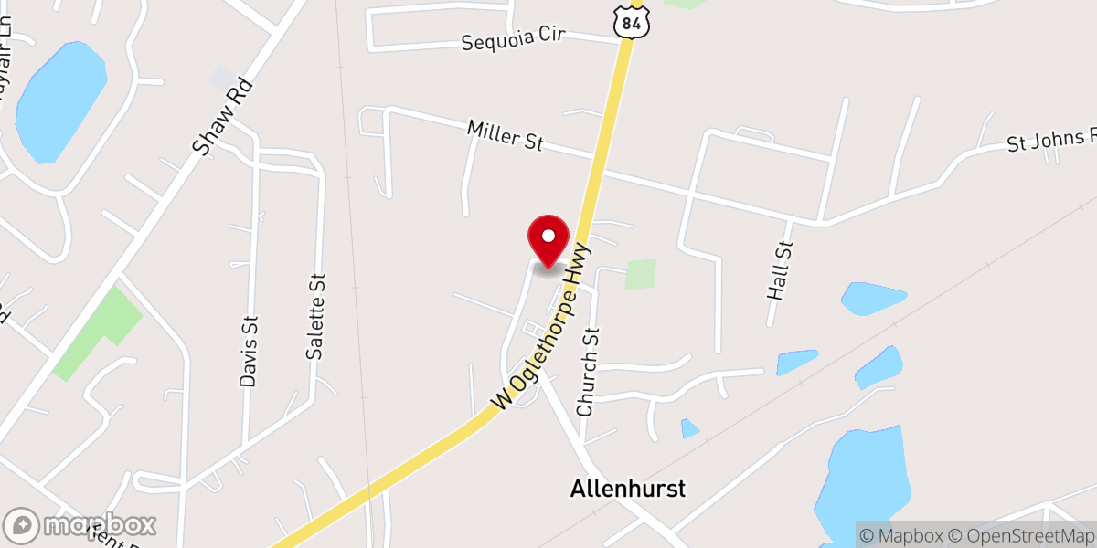 Map showing location of Christ Embassy Southeast Georgia