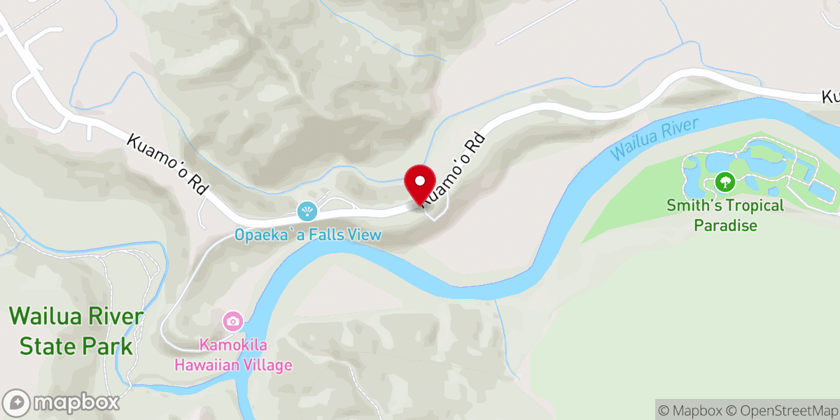 Map showing location of Poliahu Heiau