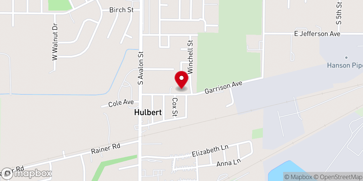 Map showing location of Living Water Ministries, C.O.G.O.P.