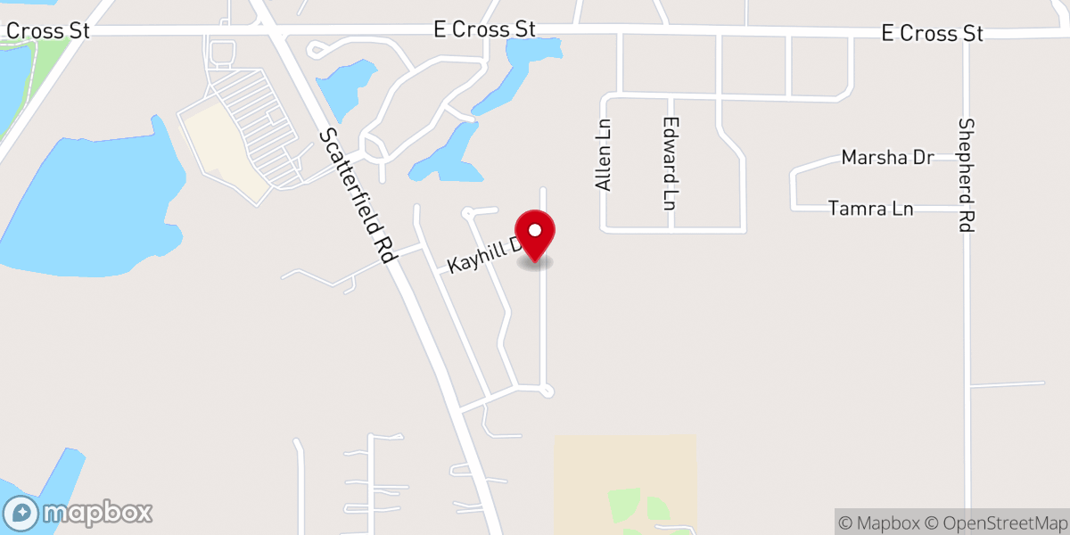 Map showing location of New Life Christian Church Corporation of Anderson Indiana