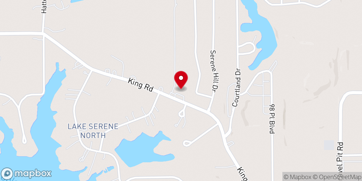 Map showing location of Magnolia Baptist Church